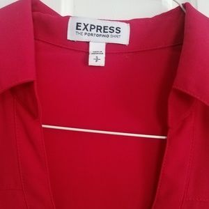 Hot pink Portofino Express long sleeve blouse